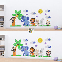 Развивающая настенная панель мобильная “Пушистики и хвостики”