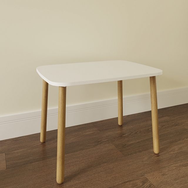 Столик детский белый. Серия "Утро в детском саду" акционный