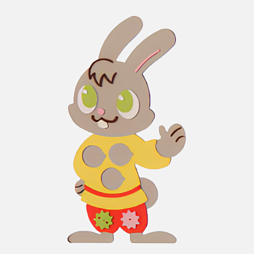 Игровой развивающий Бизиборд "Зайчонок"