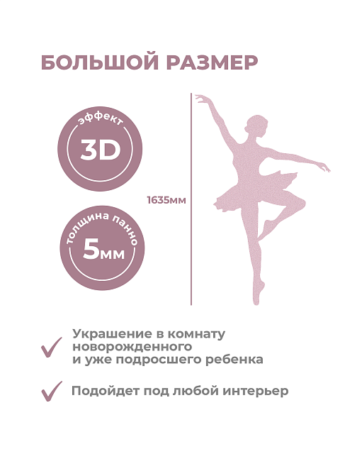 Настенная панель "Балерины"