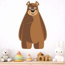 Элемент настенной панели "Теремок" Медведь, без полки