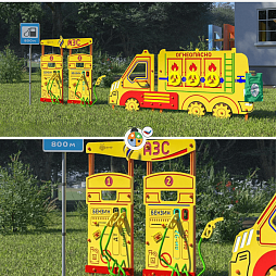 Уличная площадка: Водитель бензовоза