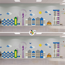 Развивающая настенная панель мобильная "Городские мотивы", комплект