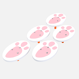 Полоса препятствий детская "Следы животных - Заяц", сложность 1