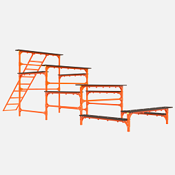 Уличное препятствие для НВП и ОБЖ: "Разрушенная лестница"