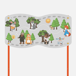 Уличный развивающий бизи-стенд "В гостях у сказки", Жу-Жу