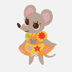 Игровой развивающий Бизиборд "Мышка-норушка"