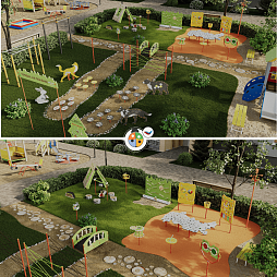 Площадка "Привал на полянке". Комплект 6