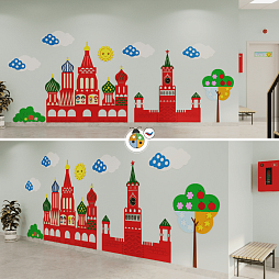 Развивающая настенная панель мобильная "Патриотические символы" макси, мягкий полимер