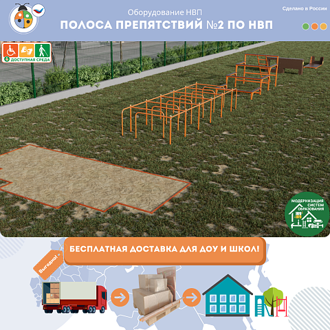 Полоса препятствий №2 по НВП