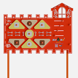 Элемент патриотической площадки "Жу-Жу" - Стена с башней правая, Кремль