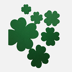 Счетный материал эксклюзивный 60 цветочков, салатовый, по 10 штук каждого размера, математика