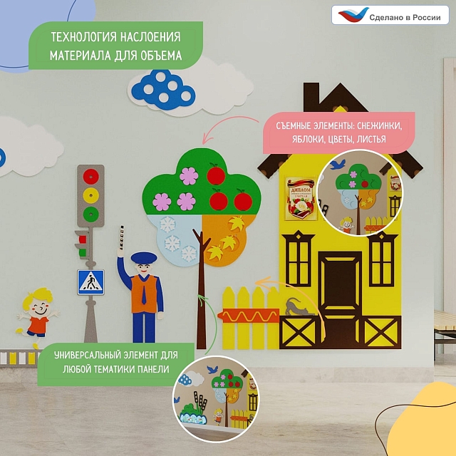 Элемент настенной панели "Дерево" универсальный