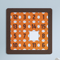 Настенная логическая игра Пятнашки с магнитами, мягкий полимер