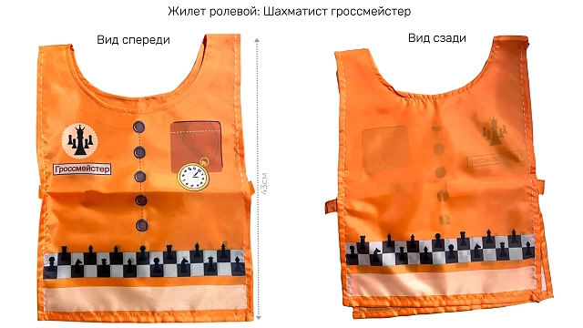 Жилет ролевой: Шахматист гроссмейстер
