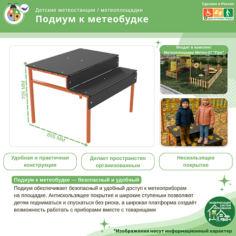 Подиум к метеобудке