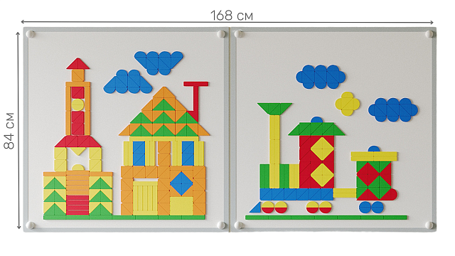 Настенная мозаика "Жу-Жу"- 2 панели, 150 фигурок