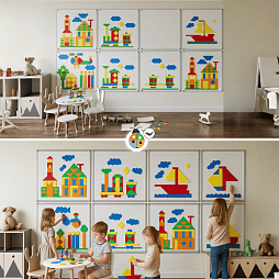 Настенная мозаика "Жу-Жу" - 8 панелей, 600 фигурок