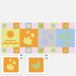 Напольная панель-конструктор "Окружающая среда", мягкий коврик