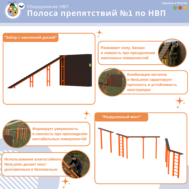 Полоса препятствий №1 по НВП
