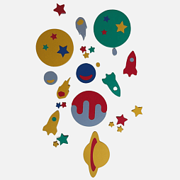 Развивающий модуль к настенной мозаике "Космос"