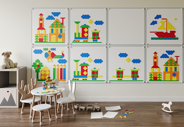 Настенная мозаика "Жу-Жу" - 8 панелей, 600 фигурок