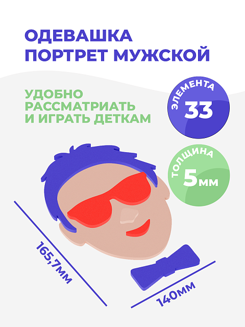 Одевашка "Портрет мужской"