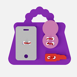 Шнуровка для детей "Сумка Жу-Жу" развивающая