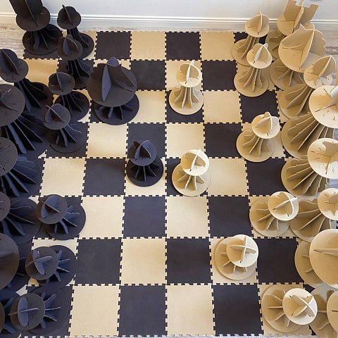 Мягкий напольный конструктор "Шахматы"