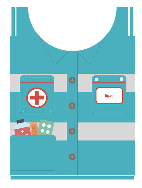 Жилет ролевой: Врач