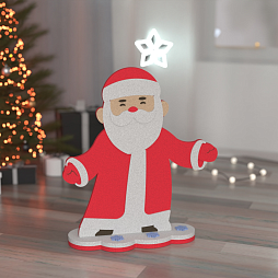 Интерактивная новогодняя фигурка из мягкого полимера "Дед Мороз"