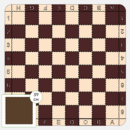 Коврик-конструктор "Шахматное поле" с бортиками, клетка 395 мм