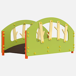 Экоплощадка Жу-Жу: объемная форма "Мостик"