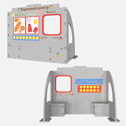 Игровой объемный модуль для ДОУ "Здание торгового центра"