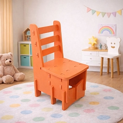 Сборный мягкий стульчик для детского сада "Жу-Жу", ростовой акционный