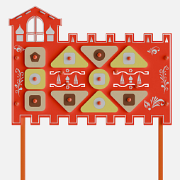 Элемент патриотической площадки "Жу-Жу"  - Стена с башней левая, Кремль