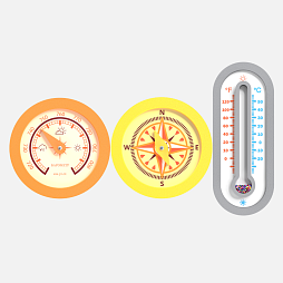 Набор интерактивных игр "Жу-Жу": компас, барометр, термометр