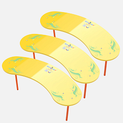 Лавочки фигурные 3 шт NEW