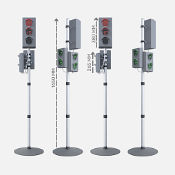 Набор светодиодных светофоров "Патрионика": перекресток, мобильный