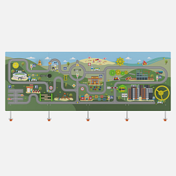 Уличный бизистенд «Бизяка», городская среда