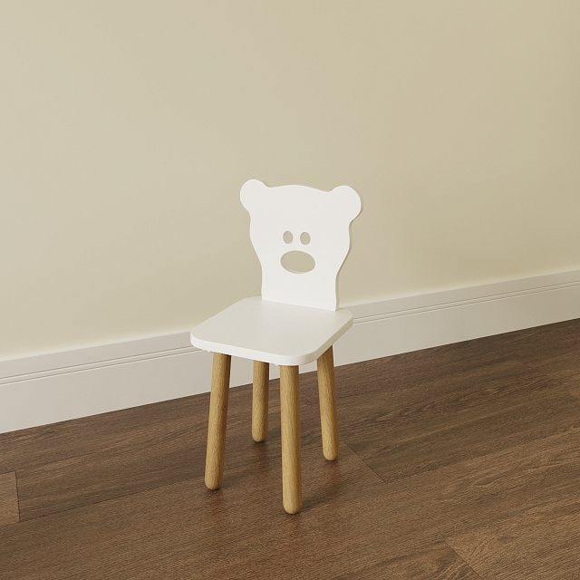 Стульчик детский в форме медвежонка. Серия "Утро в детском саду" акционный