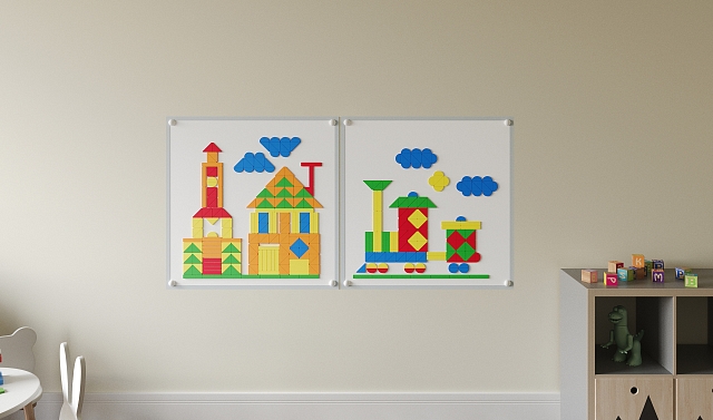 Настенная мозаика "Жу-Жу"- 2 панели, 150 фигурок