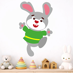 Элемент настенной панели "Теремок" Веселый зайчик