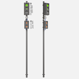 Набор светодиодных светофоров "Пешеходный переход" стационарный 2.0