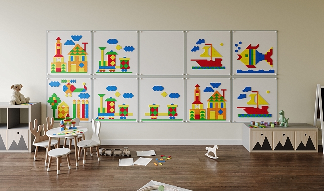 Настенная мозаика "Жу-Жу"- 10 панелей, 750 фигурок