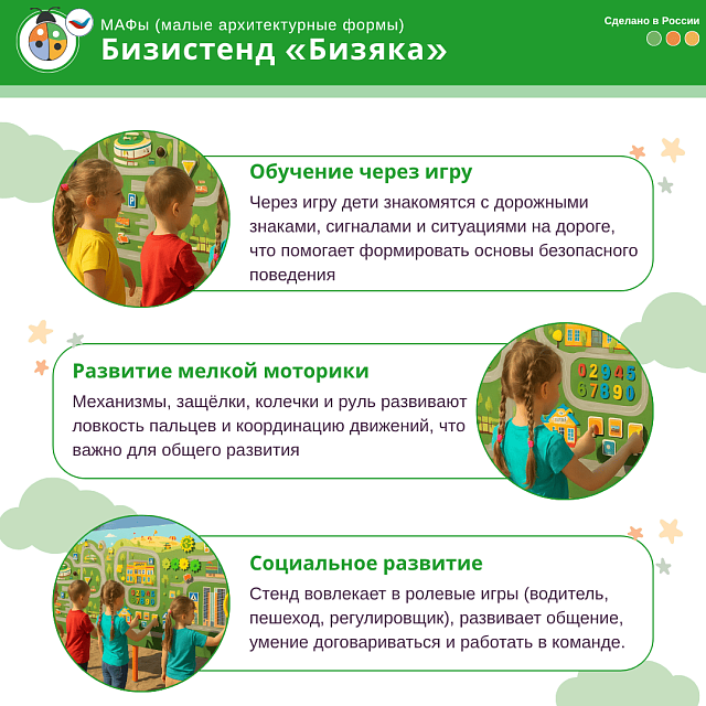 Уличный бизистенд «Бизяка», городская среда