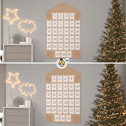 Многофункциональная настенная развивающая панель "Адвент- календарь"