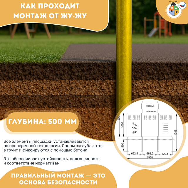 Учебно-игровой макет "Школа" стационарный