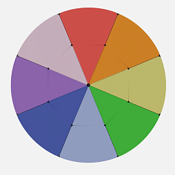 Детский развивающий цветной конструктор "Круг Гётэ"