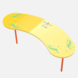 Лавочка фигурная 1 шт NEW